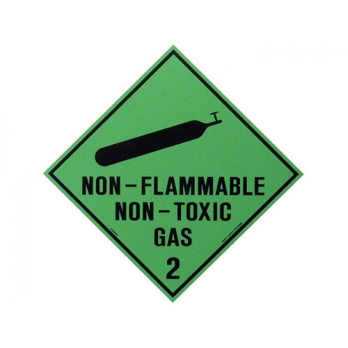 HAZARDOUS SIGN - NON-FLAMMABLE NON-TOXIC GAS 2
